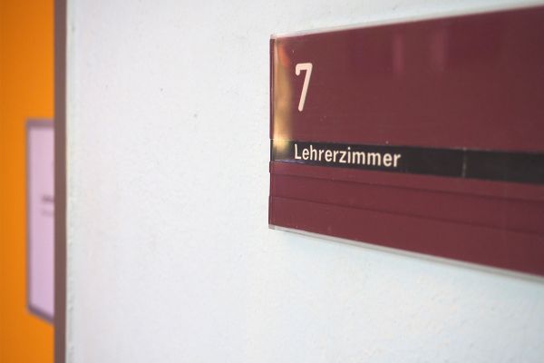 Türschild Lehrerzimmer