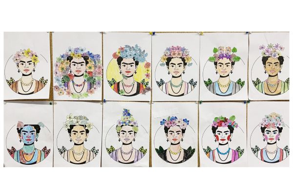 ausgemalte Frida Kahlo Bilder